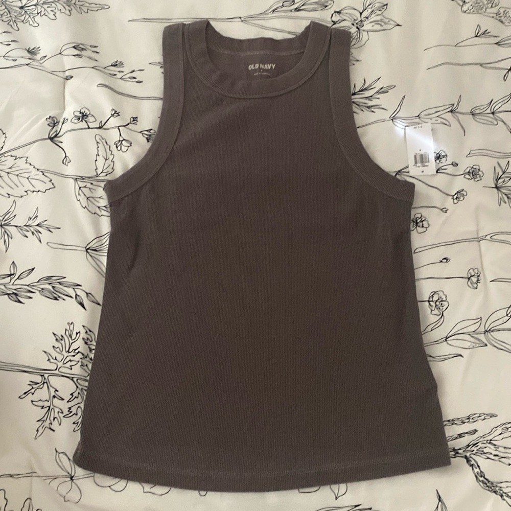 dark purple old navy snug tank top